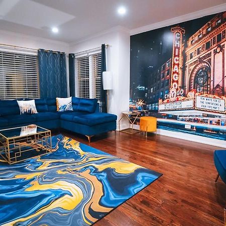 The Blue Golden Luxury Modern 3- Bedroom Apartment In Chicago Dış mekan fotoğraf