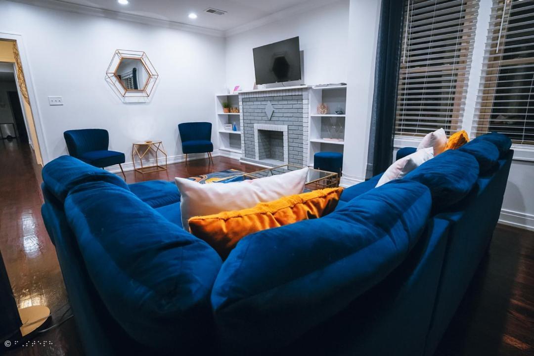The Blue Golden Luxury Modern 3- Bedroom Apartment In Chicago Dış mekan fotoğraf